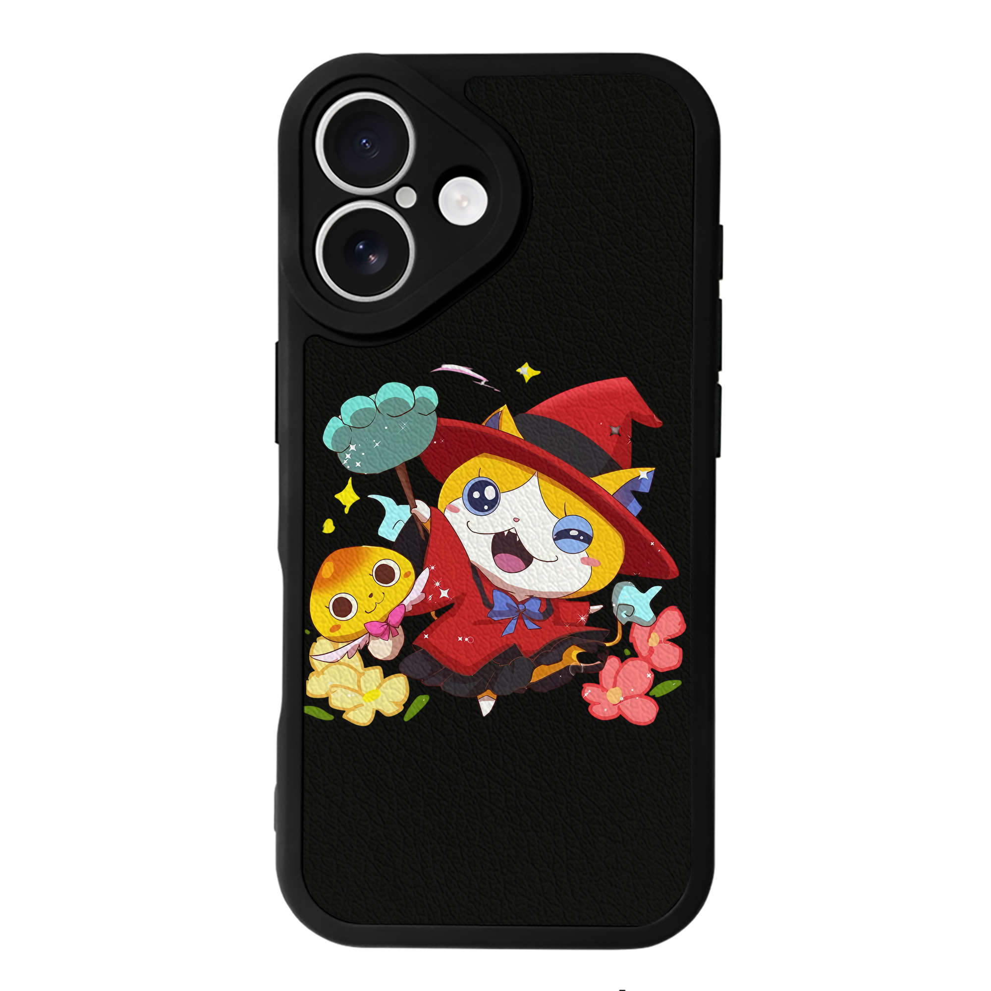 （画像用） 妖怪ウォッチ Yo-kai Watch 【iPhone 16シリーズ対応】シリコンスマホケース（レザー調） 材質：シリコン